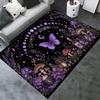 Butterfly Moon Mushroom Carpet Rug for Living Room Bedroom Home Sofa Decoration,Kids Play Non-slip Floor Mat