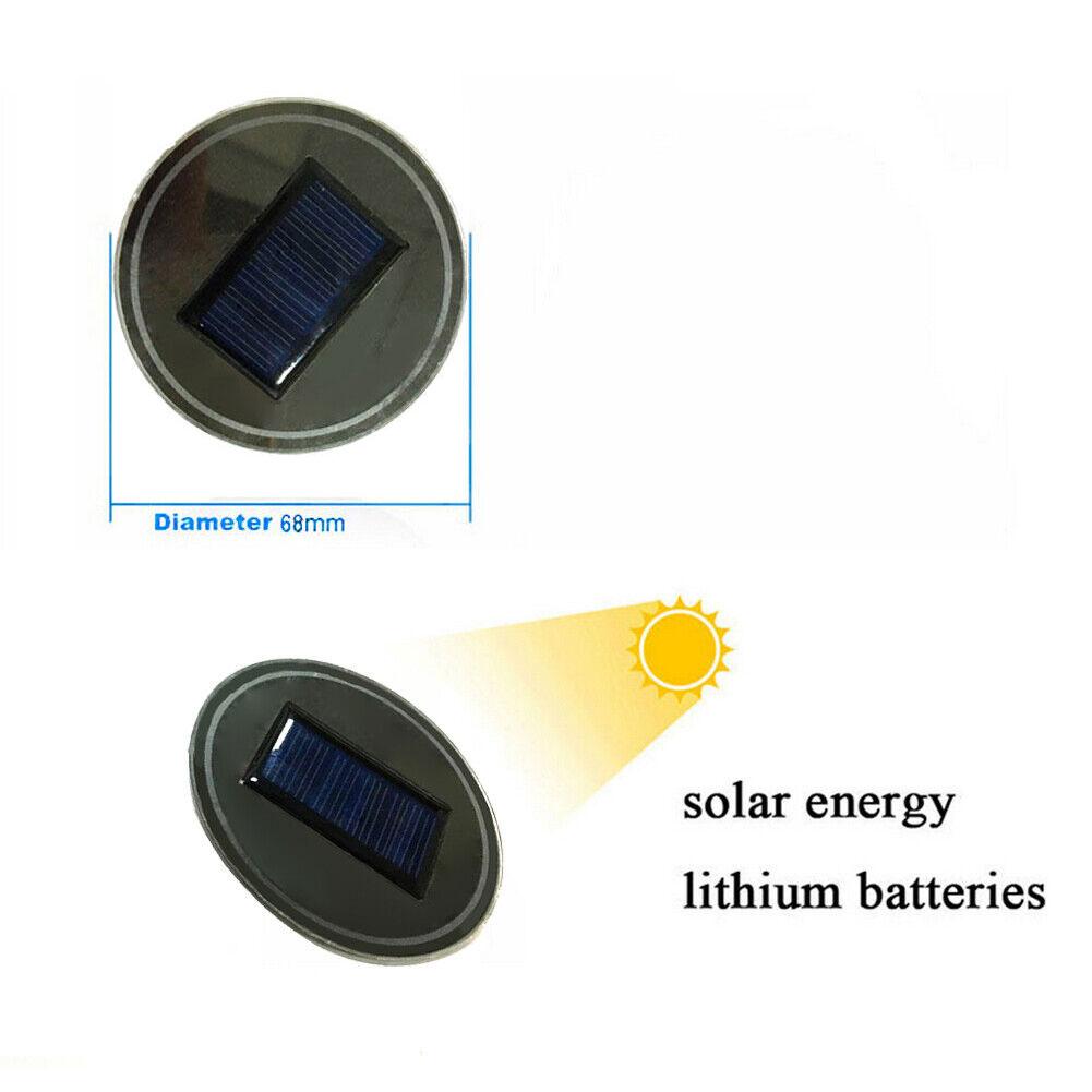 2X Auto Led Car Cup Holder Bottom Pad LED Hub Lamp Cover Trim Atmosphere Lamp Welcome Light Anti-slip Mat Colorful Light Coaster