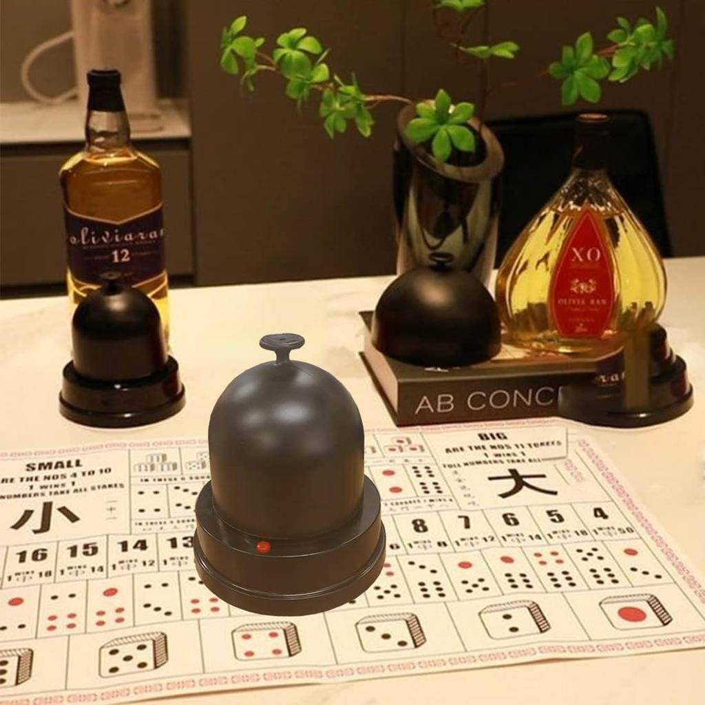 Gikfun Automatic Lucky Dice Roller Cup Set with 5 Dices for Christmas Party Games EK1883
