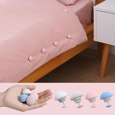 4PCS Bettlaken Quilt Clip Ein Schlüssel zum Entsperren Bettbezug Verschluss Clip Anti-Rutsch Decke Schnallen