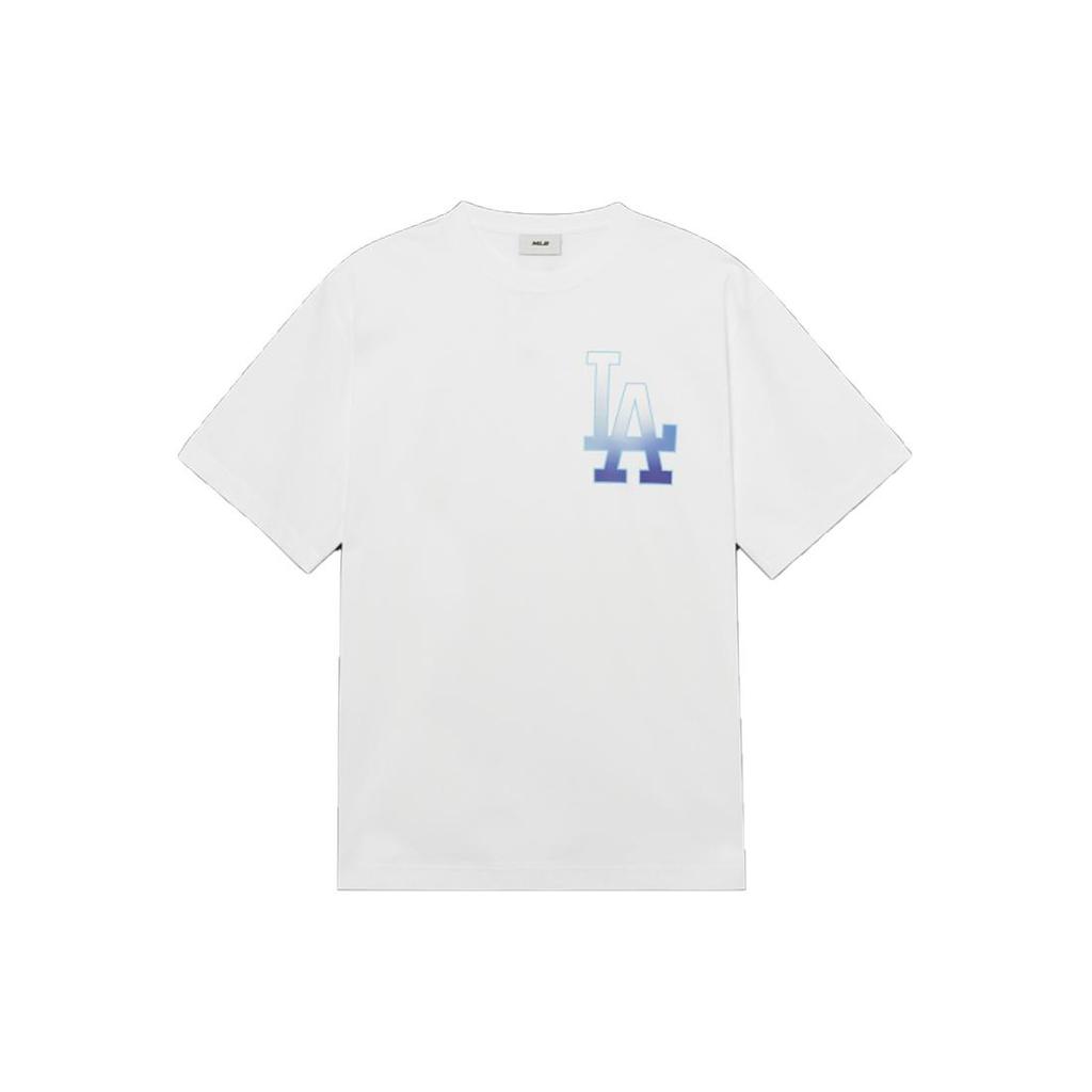 New MLB SS23 Drop Shoulder Sleeve T-Shirt Unisex White 3ATSB0333-07WHS