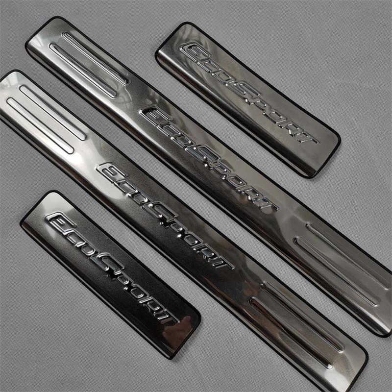 For Ford KUGA Ecosport Car Door Protect Strip Edg Protector Edg Protector Door Pads Step Scuff Plate Chrome Pads