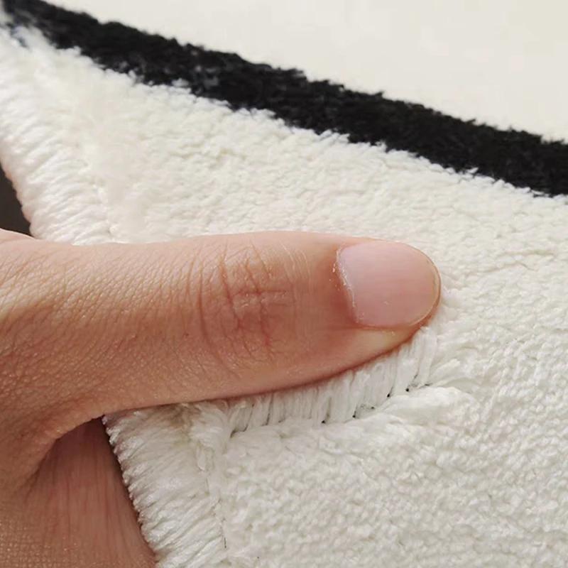 Bedroom Carpet Bedside Long Floor Mat Soft Fluffy Comfortable Foot Mats Japanese Minimalist Home Decoration Rug for Living Room
