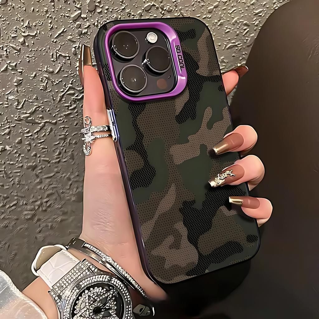 Luxury Green Camouflage Pattern Phone Case For Xiaomi Redmi 15 15C 14C 13C 12C 13 12 10 A1 A2 A3 A5 9T 9A K60 4G 5G Anti Cover