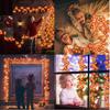 LED Maple Leaf Light String Fall Garland Light for Thanksgiving Holiday Decoration 5 Pumpkin Lights