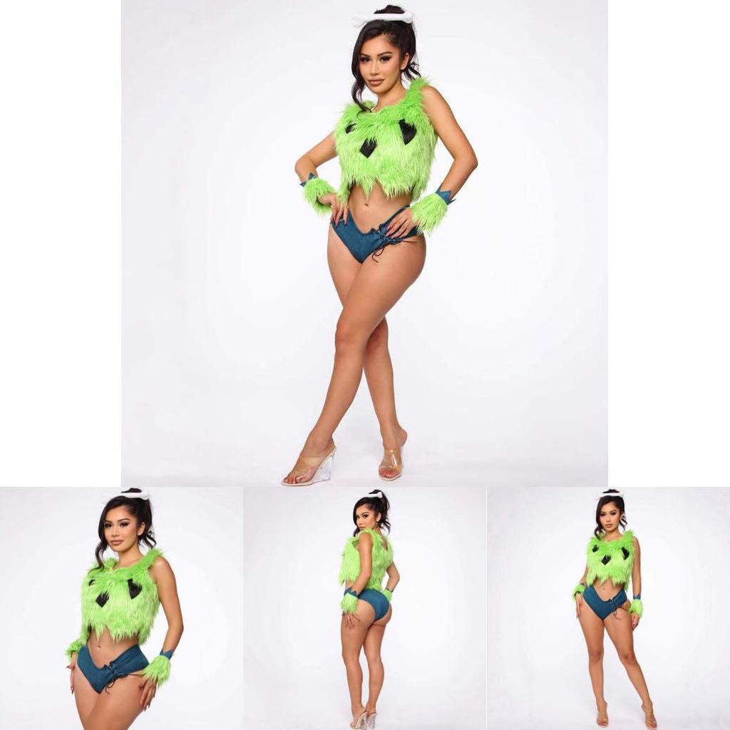 The Grinch Womens Cosplay Costume With Polyester Fabric For Fantasy Game Role Play