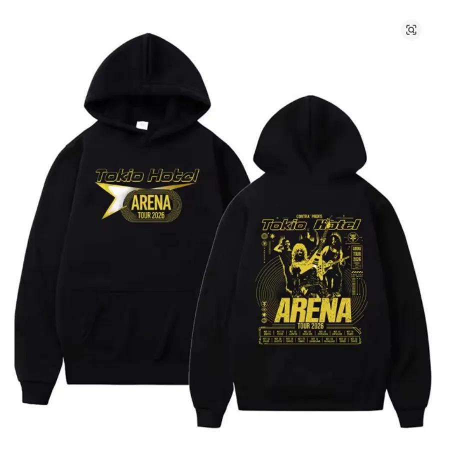 Rock Band Tokio Hotel Arena Tour 2026 Hoodie Funny Men's Hoodie Harajuku Unisex Street Wear Fleece Pullover Sweatshirt141