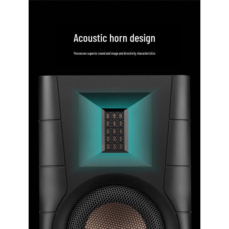 HiVi D100 2.0 Channel Bluetooth Multimedia Active Desktop Speakers CN Plug (adapter Included)