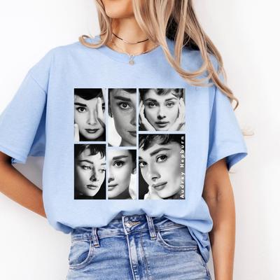 Audrey Hepburn Shirt and Kids Tshirt: Classic Movie Star Fan Top