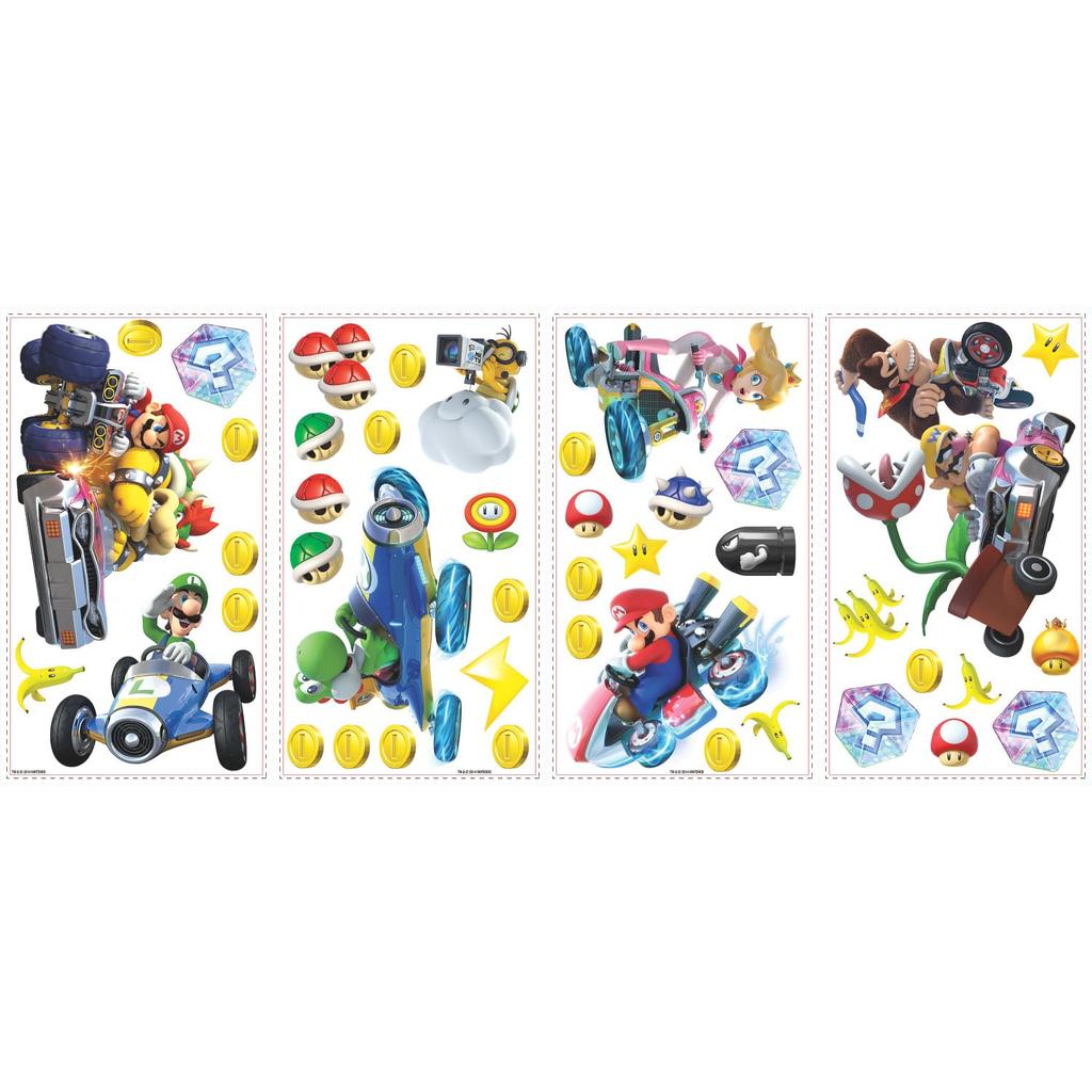 RoomMates RMK2728SCS Nintendo Mario Kart 8 Peel and Stick Wall Decal cm x cm 25.4 45.7