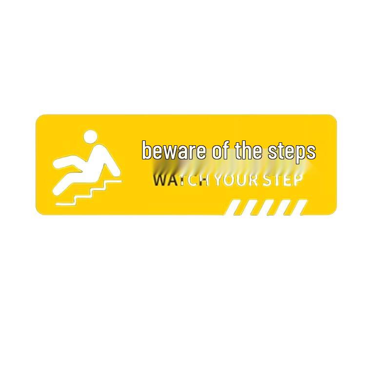 WEZHO Caution Wet Floor and Steps Safety Decals