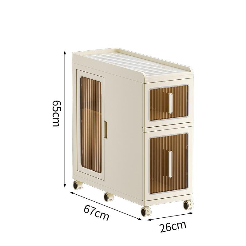 Bathroom Storage Cabinet Multifunctional Hidden Storage Cabinet Modern Design Cart for Bathroom or Living Room for Jewelry Use