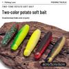 Two-Color Lead-Free Soft Lure: Universal Sinking Bait for Freshwater and Saltwater Bass Fishing.