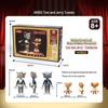 Jiaqi Cat and Mouse Classic Building Blocks - Hand-Painted Educational Toy Figures for Kids