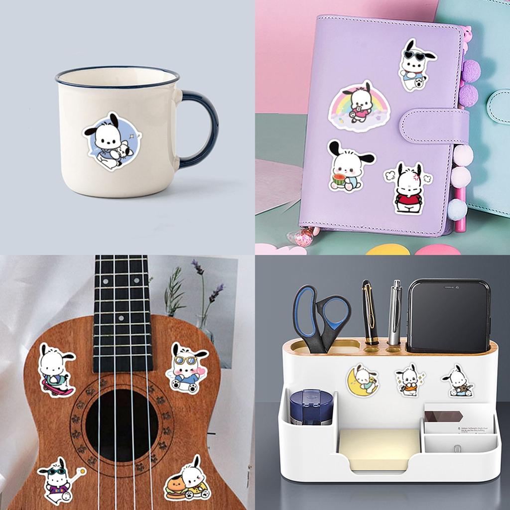 60pcs Suitcase Stickers Waterproof Stickers Scooter Computer Tablet Cartoon Decoration