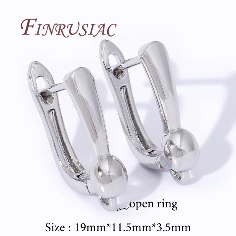 Multi Styles 18K Gold Plated Earwires Fasteners Earring Hooks Clasps Accessories For DIY Women's Anti-Allergy Earrings Making