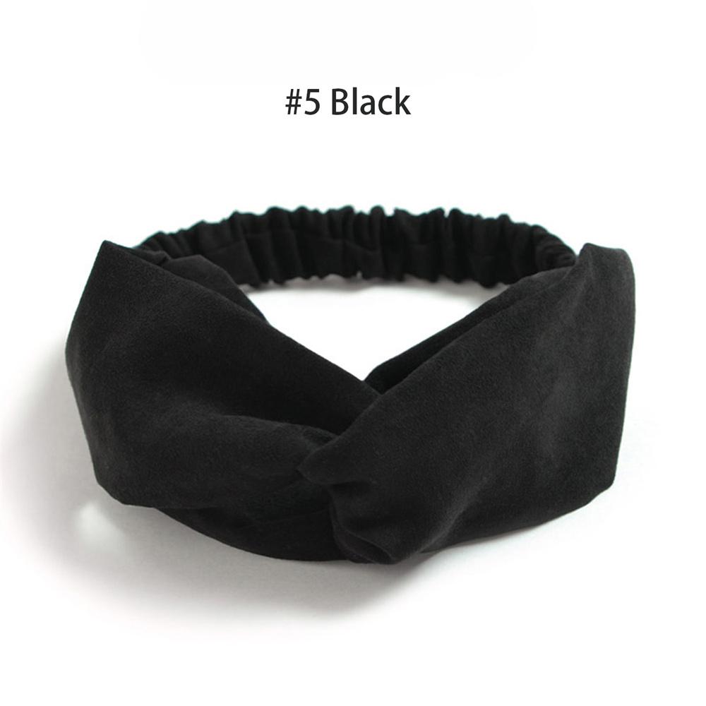 

Скрученные эластичные повязки на голову для женщин, перекрещенные повязки для волос, винтажный замшевый хэдрэп, повязка на голову для йоги и тренировок, тюрбан, аксессуары для волос