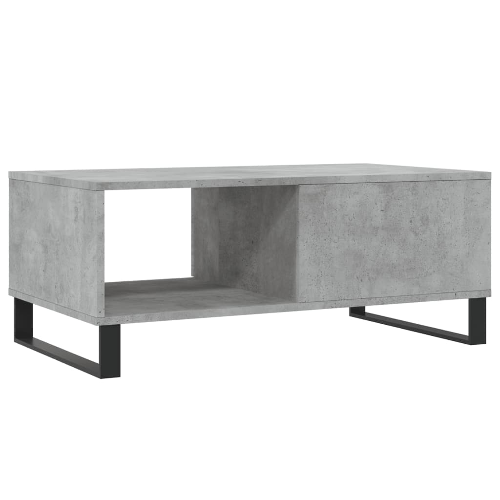 Coffee Table Concrete Grey 90 x 50 x 36.5 cm Particleboard