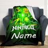 Customiz Name Personality Lego Ninjago Blanket Soft &Warm Sofa Office Bed Travel Lunch Break Blanket, Gift Suitable All Seasons