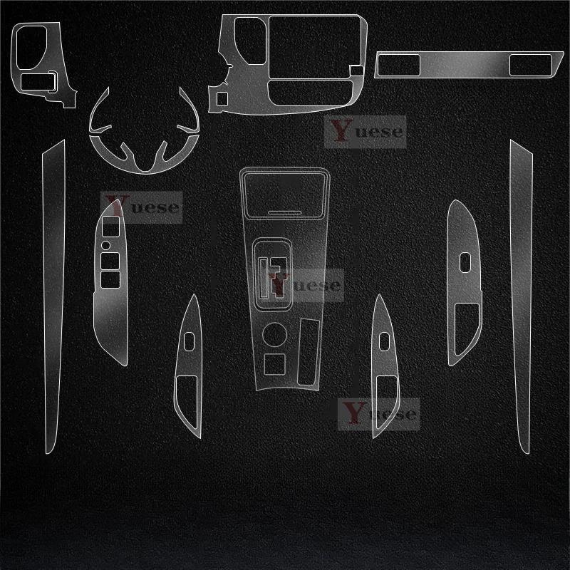 For Mitsubishi Outlander 2017- TPU Transparent Protect Film Interior Sticker Center Console Gear Anti-Scratch Sticker