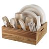 Practical Wooden Cutlery Rack With Multiple Sections For Spoons Forks