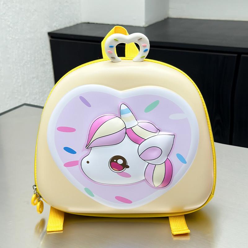 Kids Boys Girls Backpack With Unicorn Motif And Reinforced Stitching For Kindergarten Use