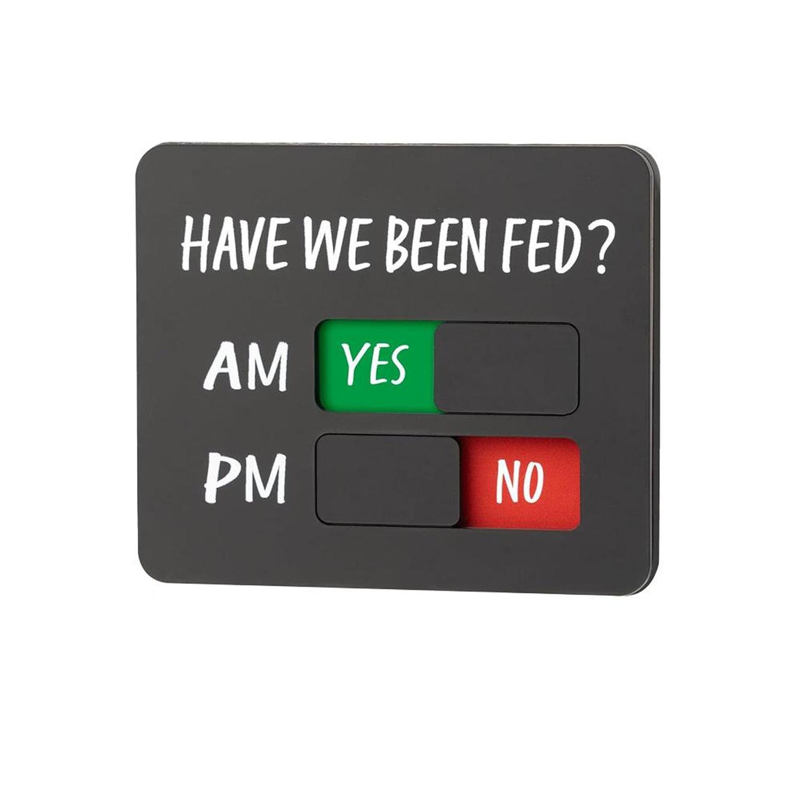 

Magnetic Pet Feeding Reminder For Dog & Cat Fed Sign -Daily Am/Pm Chart Slider Sign For Pet Fed And Pill Reminder One Size
