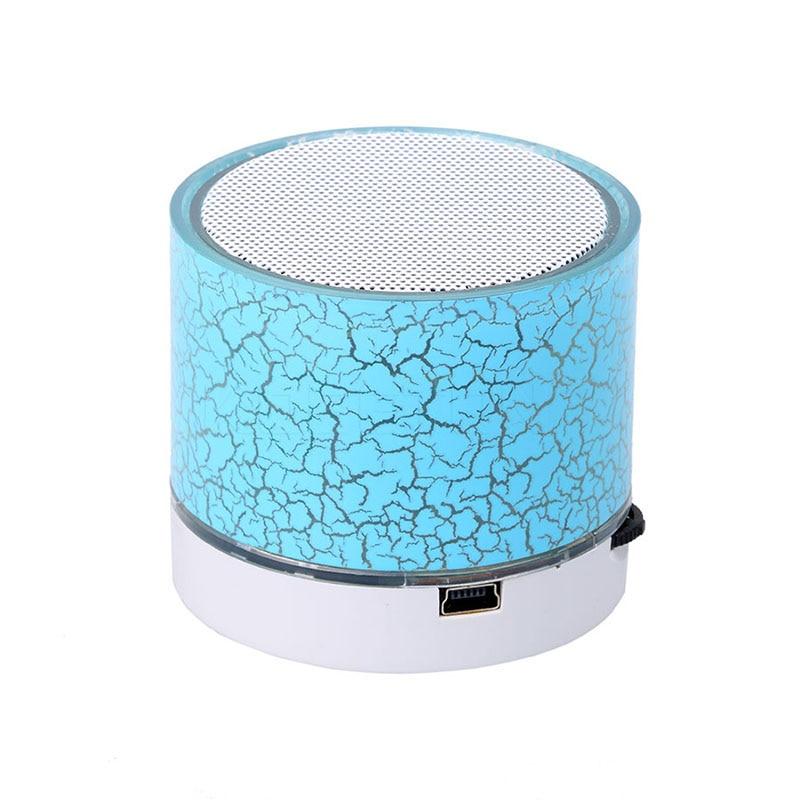 Bluetooth Speaker Mini Wireless Loudspeaker Flash LED TF Card USB Subwoofer Portable MP3 Music Sound Column for PC Mobile Phone