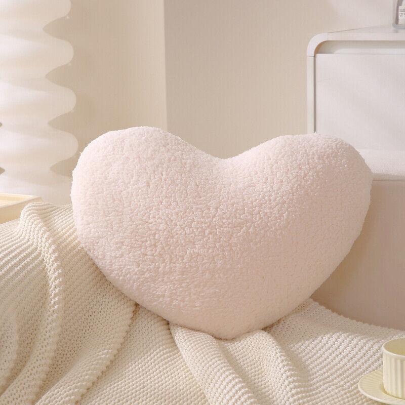 1PC Heart Pillowcase Cushion Soft Velvet/lace Pillow Cover Decorative Girl Princess Room Decoration Sofa Living Room for Love