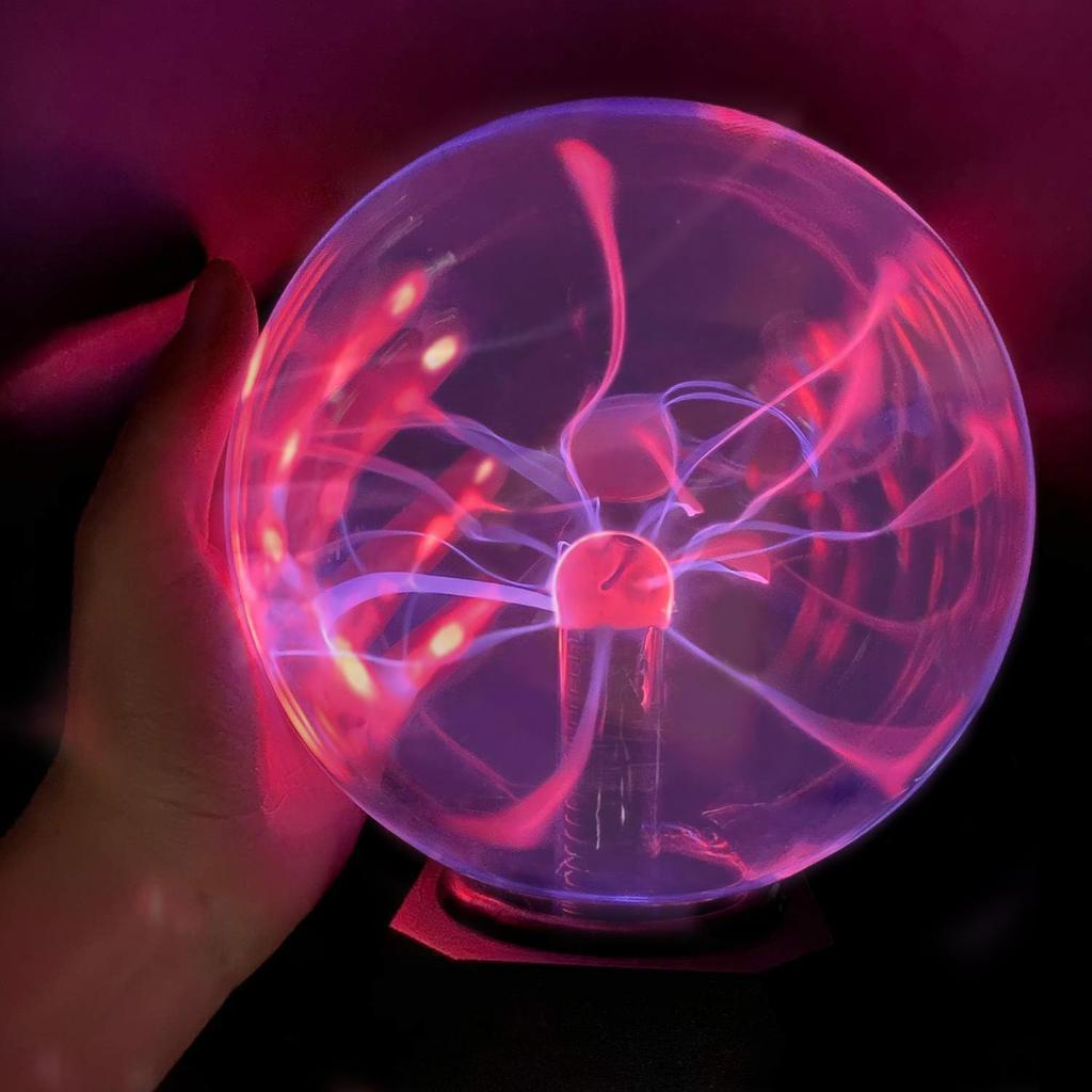 Lancoon Plasma Ball Light Lamp Static Electricity Globe Electric Lightning Ball Touch Sensitive USB Powered Nebula Thunder Lightning Plug-in Plasma
