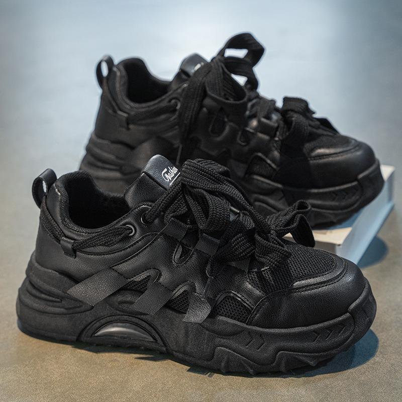 Autumn men's shoes new breathable mesh sports shoes men's trend versatile little white shoes platform trendy shoes