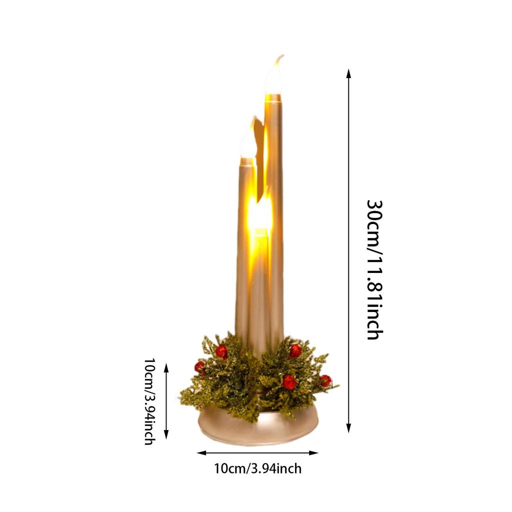 Candles for Christmas, Party Decorations, 12 Inch Flameless Taper Candle