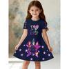 Dress for Girls Kpop Cartoon Graphic Funny Gift for Fan Harajuku Girl Clothes Summer Tops Short Sleeve Dress Children's Clothing