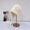 25 Early autumn new autumn and winter cute ear protection knitted hat women's thermal insulation and cold-resistant hat