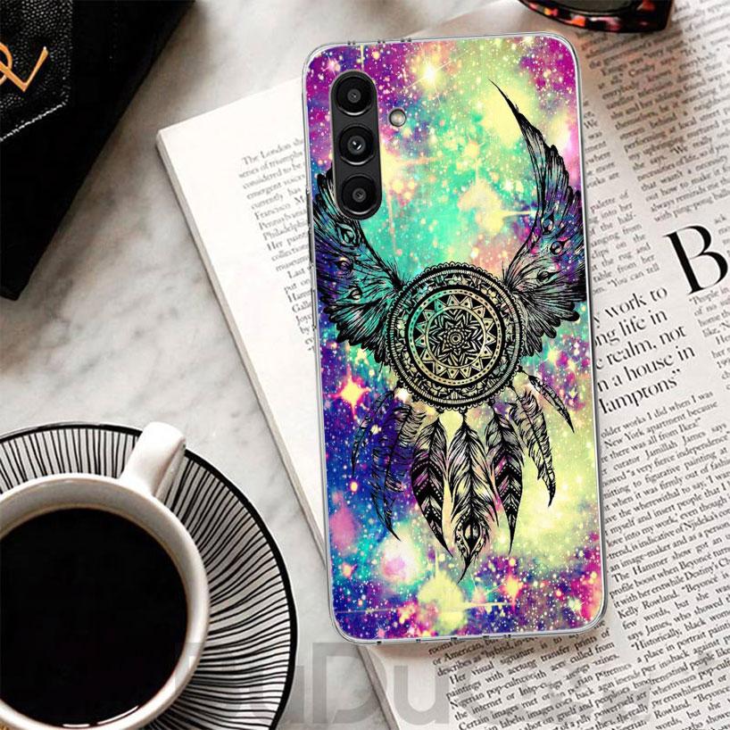 Retro Feather Dreamcatcher Phone Case For Samsung A17 A16 A26 A36 A56 A15 A14 A13 A55 A54 A53 A35 A34 A33 A25 A24 A23 A05S A04S