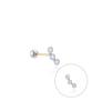 Lloyd Triple Bezel 14K Gold Piercing Lpfp2009G