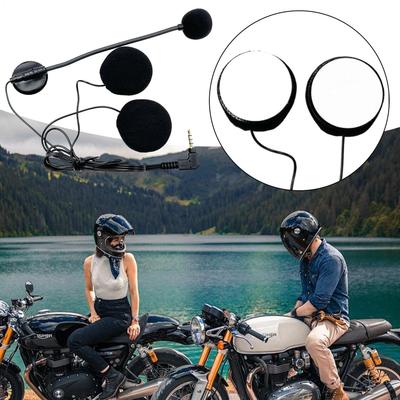 Dirtbike Helmet Speakers Motorcycle Helmet Headphones Earbuds Intercom Modular High-Definition Audio For Riding Racing Street