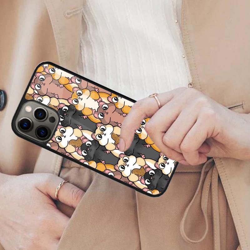 Cute Funny Hamster Funda Magnetic Phone Case For APPLE iPhone 17 Air 16 14 13 12 Pro Max 15 Plus Wireless With MagSafe Cover