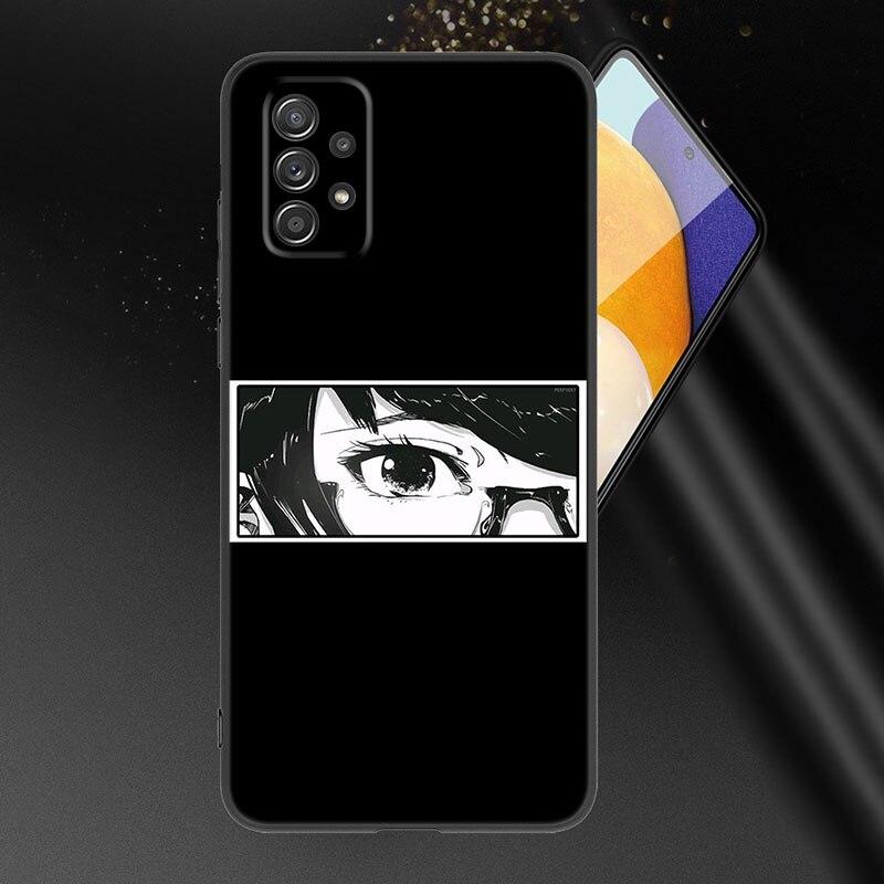 Sad Japanese Anime Aesthetic Phone Case For Samsung A21 A30 A50 A52 S A13 A22 A32 4G A23 A33 A53 A73 5G A12 A31 A51 A70 A71 A72