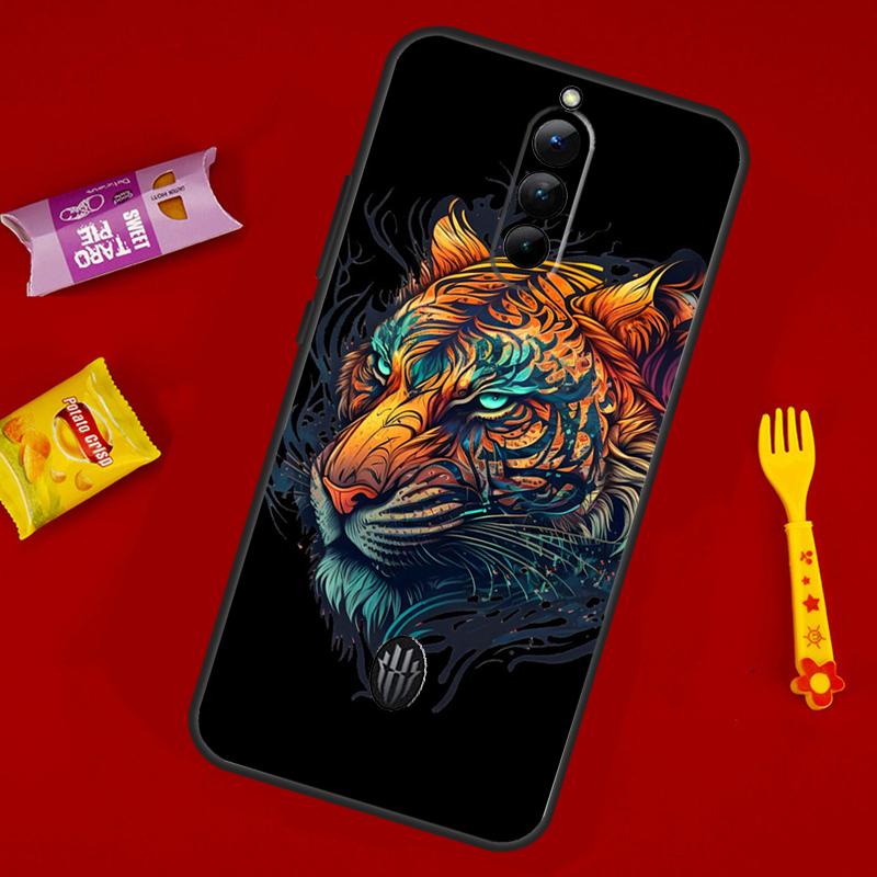 

Ferocious Tiger Animal Case For ZTE Nubia Red Magic 10 Air 6 6S 7S For Red Magic 11 10 9 8 8S 9S 10S Pro Plus Cover Red Magic 6R