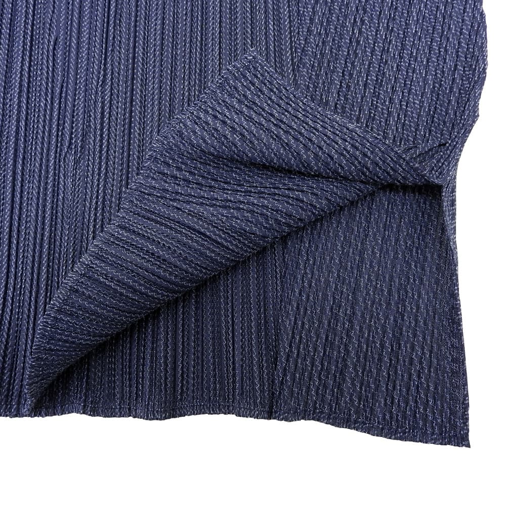 PLEATS PLEASE Excellent condition Alice Neck Pleated Blouse, Women's, Navy, Size 3, PP36JK601 tops 3 NavyUsed