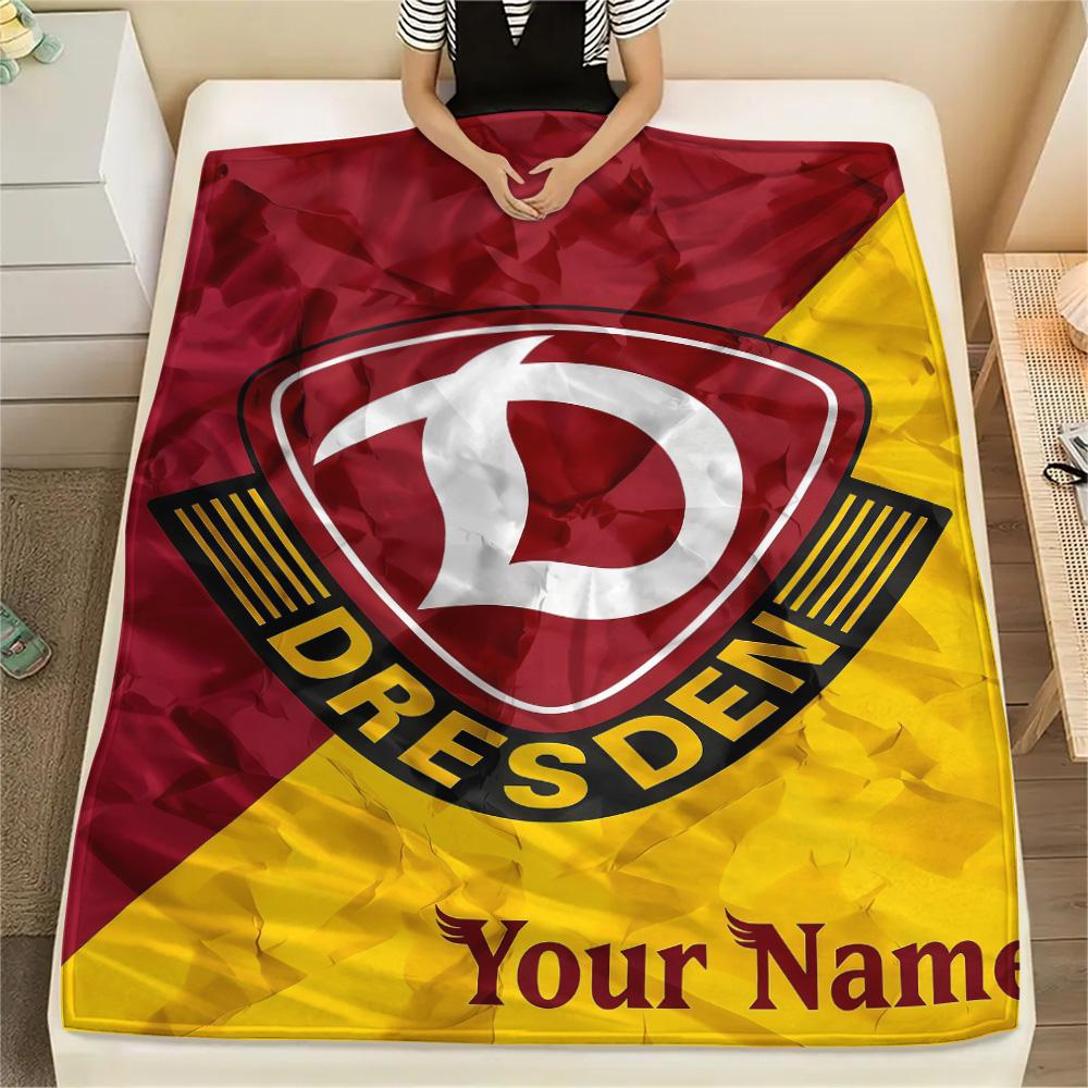 1PC Custom Name SG Dynamo Dresden Patterned Flannel Blanket Suitable For All Seasons for Home Decor Warmth and Comfort Gifts Holiday Present -HE200