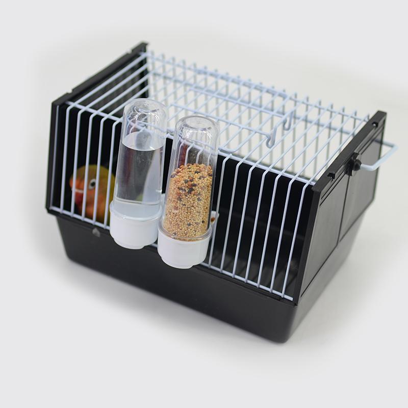 Portable bird cage to carry parrot small bird cage portable cage pillow peony with two feeders birds supplies  WJ1130199