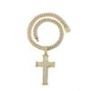 Pendente Popular Europeu de Diamante Completo Liga de Zinco Corrente Cubana Hip Hop Colar
