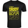Father's Day Gift for Dad A Great Daddy Like a Hero S - 5XL T-Shirt Tee