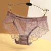 Transparent Lace Sexy Women's Underwear with No Trace Low Waist Breathable Triangle Pants for Women