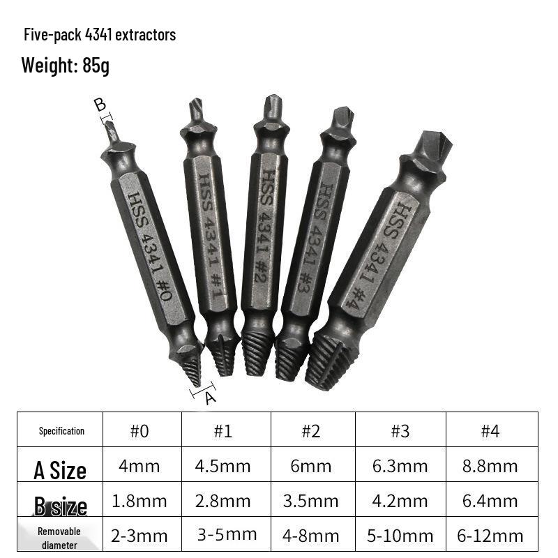 Double Head Screw Extractor & Removal Tool