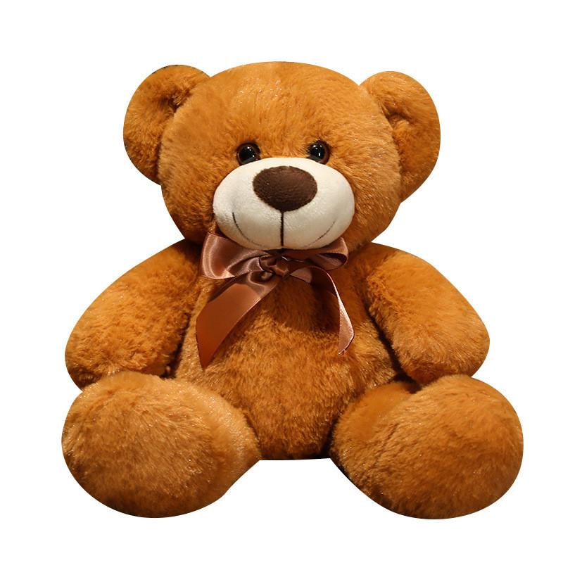 Bear Teddy Bowknot Plush Toy Cartoon Animal Stuffed Doll Decoration Gift Kids