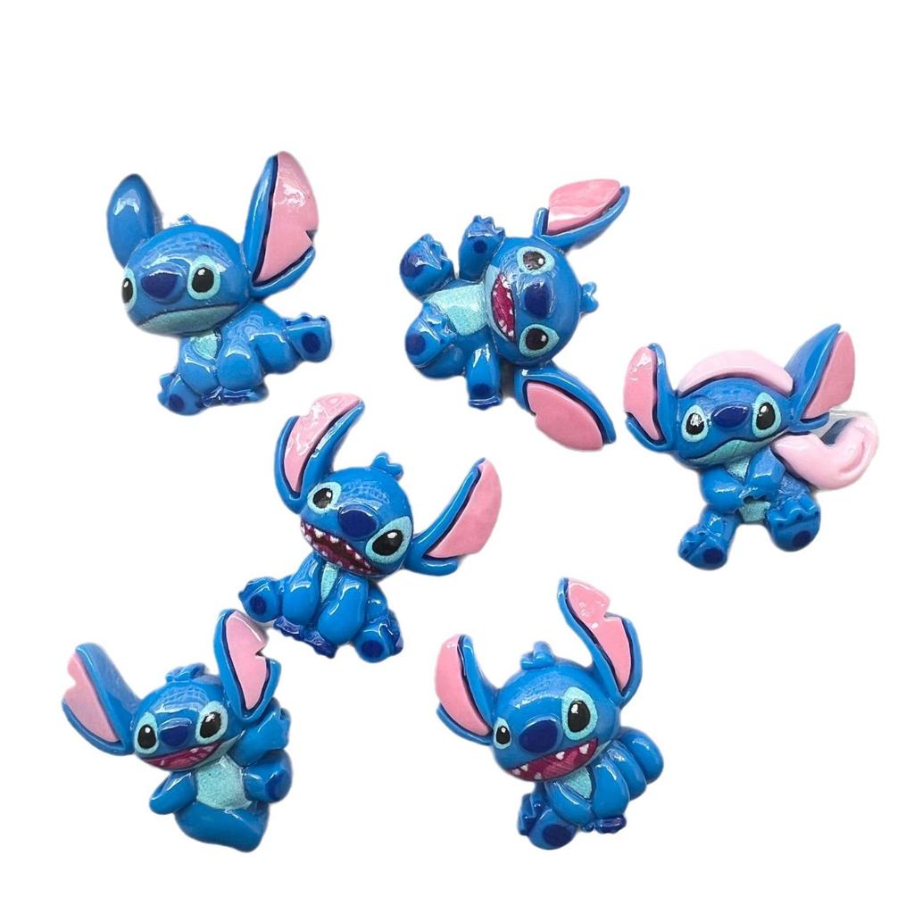 Cartoon Stitch Resin Ornaments: DIY Accessories for Phone Cases, Hair Clips, Hair Ties, Hats, and Crocs