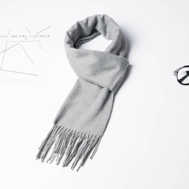 2024 Women's & Men's Beige Plaid Scarf - Versatile Japanese Style Winter Shawl